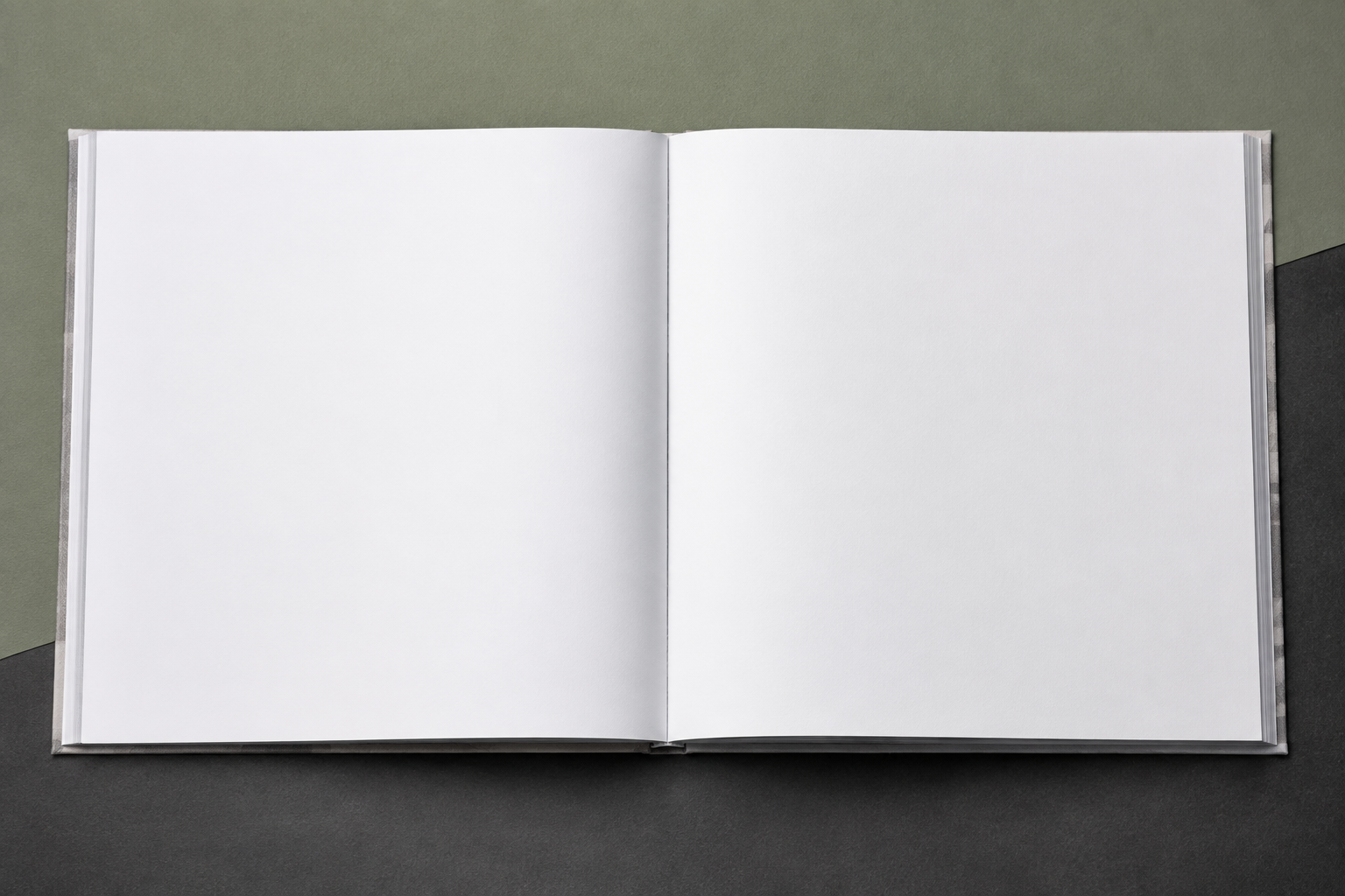 Mockup de fotolibro abierto